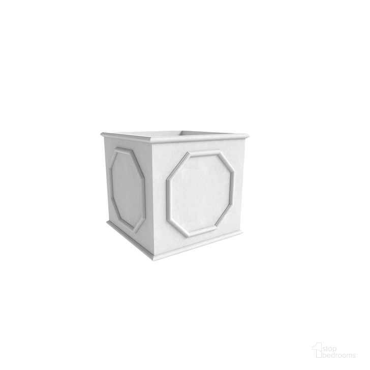 The appearance of Sprout Cubic 10.2 Inch Fiber Stone Cube Planter In White designed by LeisureMod in the modern / contemporary interior design. This white piece of furniture  was selected by 1StopBedrooms from Sprout Collection to add a touch of cosiness and style into your home. Sku: SP10W. Material: Stone. Product Type: Planter. Image1