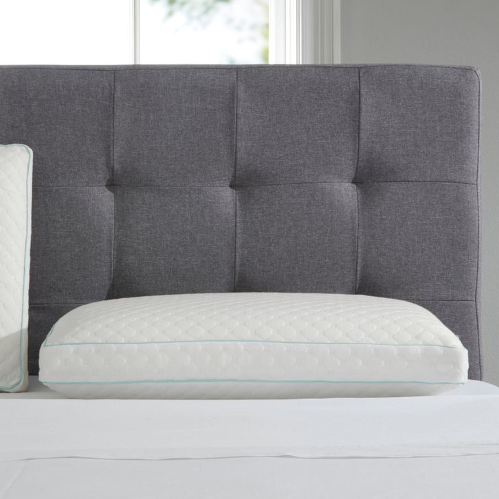 The appearance of Standard Foam Cluster Pillow designed by Sealy in the modern / contemporary interior design. This white piece of furniture  was selected by 1StopBedrooms from Essentials Collection to add a touch of cosiness and style into your home. Sku: F01-00598-ST0. Product Type: Pillow. Material: Foam. Image1