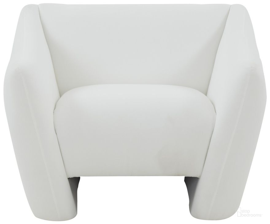 The appearance of Stefanie Modern Accent Chair In White designed by Safavieh Couture in the modern / contemporary interior design. This white piece of furniture  was selected by 1StopBedrooms from Stefanie Collection to add a touch of cosiness and style into your home. Sku: SFV4795A. Material: Wood. Product Type: Accent Chair. Image1