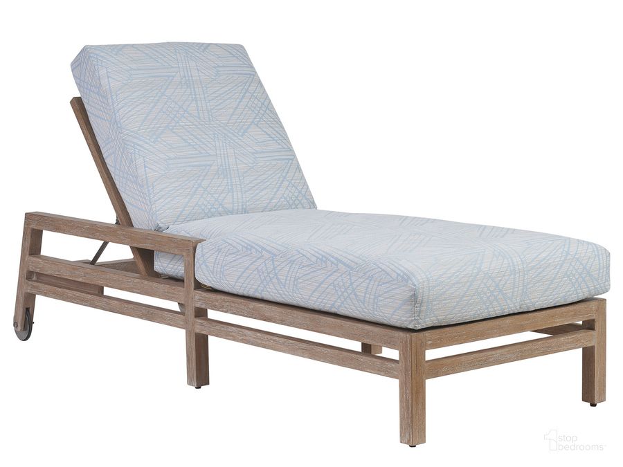 The appearance of Stillwater Cove Chaise Lounge designed by Tommy Bahama in the modern / contemporary interior design. This  piece of furniture  was selected by 1StopBedrooms from Stillwater Cove Collection to add a touch of cosiness and style into your home. Sku: 01-3450-75-40. Product Type: Outdoor Chaise Lounge. Image1