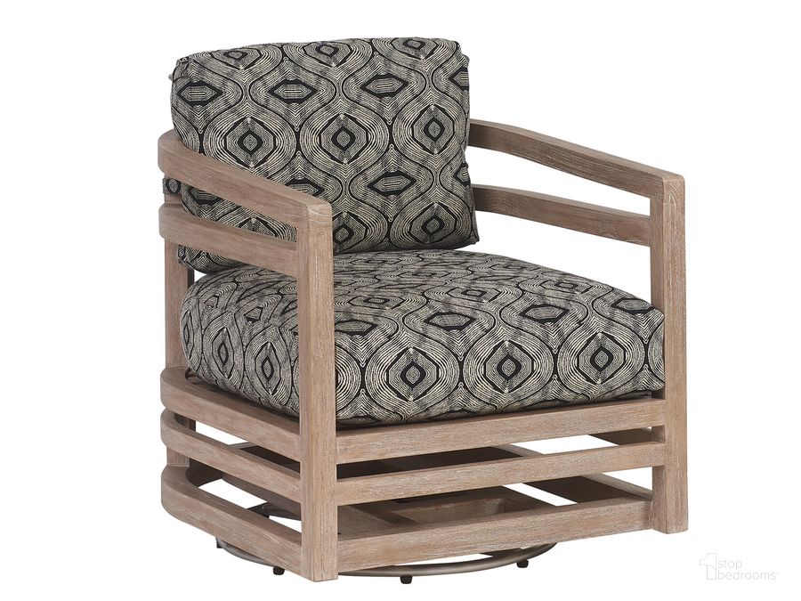 The appearance of Stillwater Cove Swivel Lounge Chair 01-3450-10SW-41 designed by Tommy Bahama in the modern / contemporary interior design. This  piece of furniture  was selected by 1StopBedrooms from Stillwater Cove Collection to add a touch of cosiness and style into your home. Sku: 01-3450-10SW-41. Product Type: Outdoor Lounge Chair. Image1