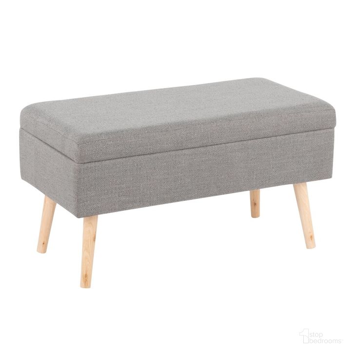 The appearance of Storage Bench In Grey designed by Lumisource in the modern / contemporary interior design. This grey piece of furniture  was selected by 1StopBedrooms from Storage Collection to add a touch of cosiness and style into your home. Sku: BC-STORAGE NAGY. Material: Wood. Product Type: Storage Bench. Image1