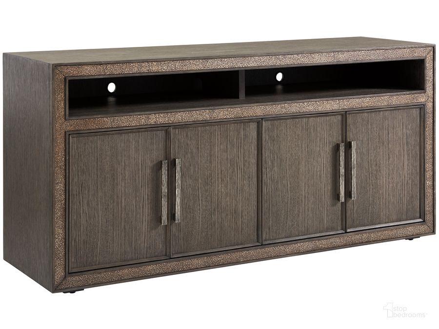 The appearance of Studio Designs Hampton Media Or Home Office Console designed by Sligh in the modern / contemporary interior design. This champagne piece of furniture  was selected by 1StopBedrooms from Studio Designs Collection to add a touch of cosiness and style into your home. Sku: 01-0102-660. Product Type: Media Console. Image1