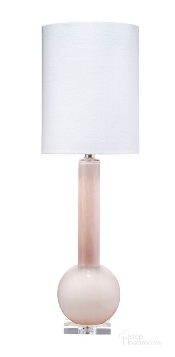 The appearance of Studio Table Lamp designed by Jamie Young Company in the transitional interior design. This pink piece of furniture  was selected by 1StopBedrooms from Studio Collection to add a touch of cosiness and style into your home. Sku: 9STUDPPD131T. Material: Glass. Product Type: Table Lamp. Image1