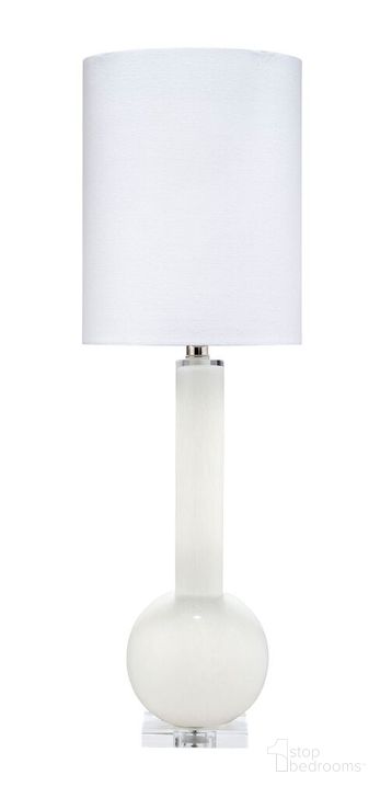The appearance of Studio Table Lamp designed by Jamie Young Company in the transitional interior design. This white piece of furniture  was selected by 1StopBedrooms from Studio Collection to add a touch of cosiness and style into your home. Sku: 9STUDWHD131T. Material: Glass. Product Type: Table Lamp. Image1