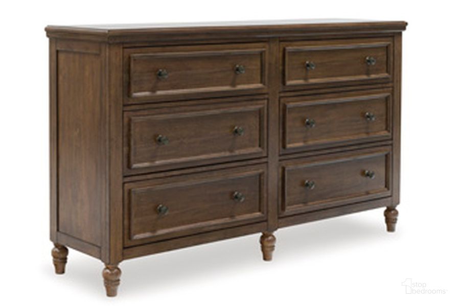 The appearance of Sturlayne Dresser In Brown designed by Signature Design by Ashley in the traditional interior design. This brown piece of furniture  was selected by 1StopBedrooms from Sturlayne Collection to add a touch of cosiness and style into your home. Sku: B787-31. Material: Wood. Product Type: Dresser.