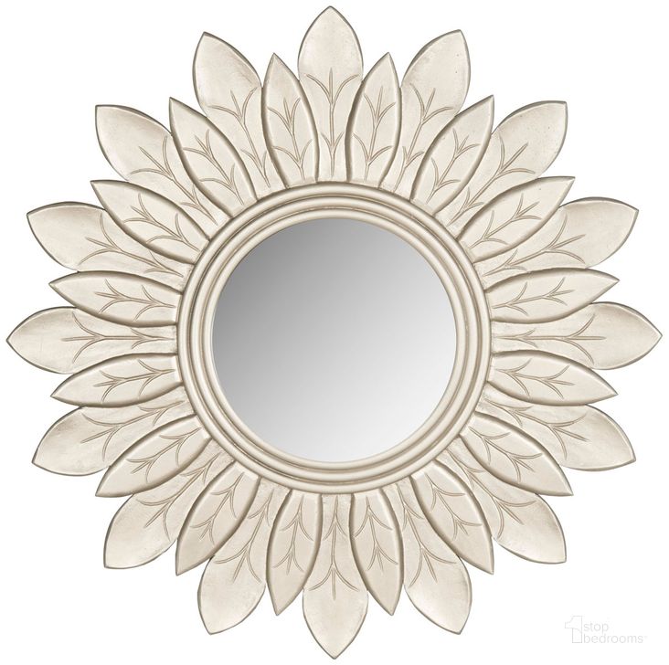 The appearance of Sun King Mirror MIR5003B designed by Safavieh in the traditional interior design. This pewter piece of furniture  was selected by 1StopBedrooms from Sun Collection to add a touch of cosiness and style into your home. Sku: MIR5003B. Product Type: Mirror. Image1