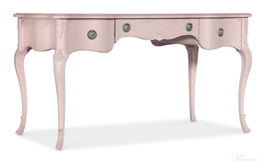 The appearance of Susan G. Komen Perseverance Writing Desk In Pink designed by Hooker in the traditional interior design. This pink piece of furniture  was selected by 1StopBedrooms from Komen Collection to add a touch of cosiness and style into your home. Sku: 5000-10002-62. Product Type: Writing Desk. Material: Wood Veneer. Image1