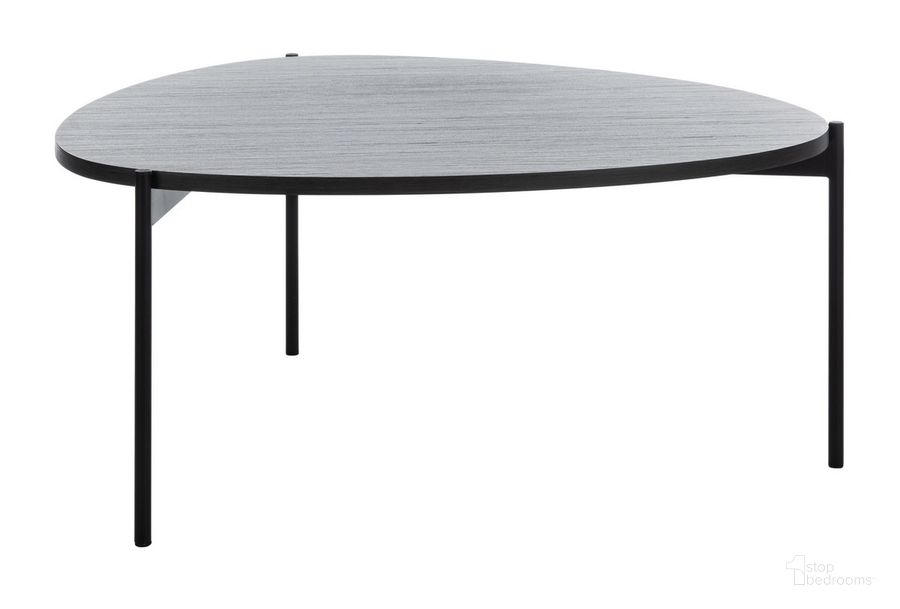 The appearance of Sven Dark Gray Oak and Black Coffee Table designed by Safavieh in the modern / contemporary interior design. This dark gray piece of furniture  was selected by 1StopBedrooms from Sven Collection to add a touch of cosiness and style into your home. Sku: COF4203A. Product Type: Coffee Table. Material: Iron. Image1
