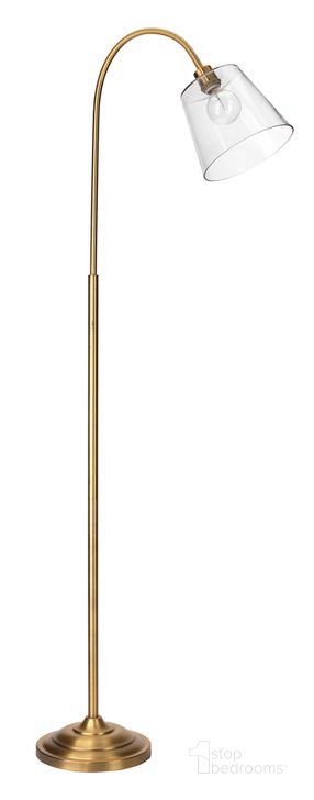 The appearance of Swan Floor Lamp In Antique Brass designed by Jamie Young Company in the modern / contemporary interior design. This antique brass piece of furniture  was selected by 1StopBedrooms from Swan Collection to add a touch of cosiness and style into your home. Sku: LS9SWANFLAB. Material: Metal. Product Type: Floor Lamp. Image1