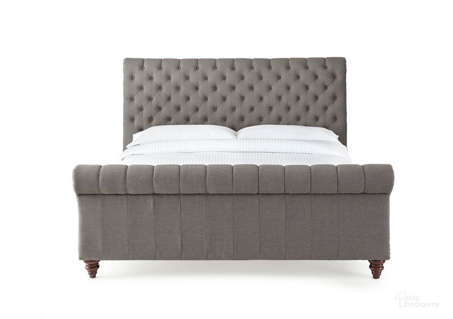 The appearance of Swanson King Bed In Gray designed by Steve Silver in the transitional interior design. This grey piece of furniture  was selected by 1StopBedrooms from Swanson Collection to add a touch of cosiness and style into your home. Sku: SS100KHBG;SS100KFBG;SS100KRSG. Bed Type: Sleigh Bed. Product Type: Sleigh Bed. Bed Size: King. Material: Plywood. Image1