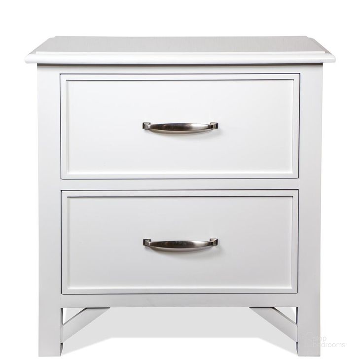 The appearance of Talford Cotton Two Drawer Nightstand In Cotton designed by Riverside Furniture in the country / farmhouse interior design. This cotton piece of furniture  was selected by 1StopBedrooms from Talford Cotton Collection to add a touch of cosiness and style into your home. Sku: 16469. Product Type: Nightstand. Image1