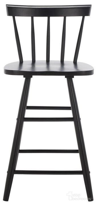 The appearance of Tally Wood Counter Stool in Black designed by Safavieh in the modern / contemporary interior design. This black piece of furniture  was selected by 1StopBedrooms from Tally Collection to add a touch of cosiness and style into your home. Sku: BST1401A. Material: Wood. Product Type: Barstool. Image1