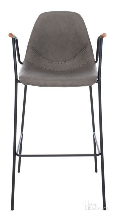 The appearance of Tanner Ash Gray Mid Century Barstool designed by Safavieh in the modern / contemporary interior design. This ash gray piece of furniture  was selected by 1StopBedrooms from Safavieh DSK Collection to add a touch of cosiness and style into your home. Sku: BST3001C. Product Type: Barstool. Material: Iron. Image1