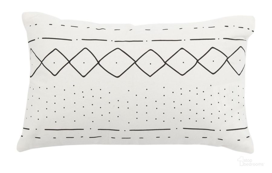 The appearance of Tari Pillow designed by Safavieh in the modern / contemporary interior design. This black and white piece of furniture  was selected by 1StopBedrooms from Safavieh PLS Collection to add a touch of cosiness and style into your home. Sku: PLS7138A-1220. Material: Cotton. Product Type: Pillows and Throw. Image1
