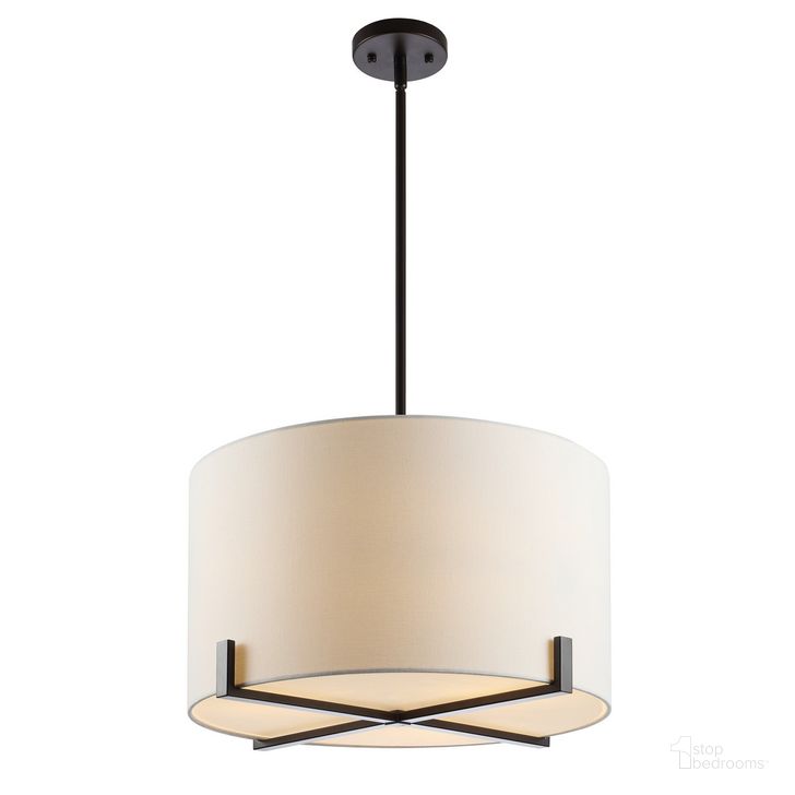The appearance of Tarlon Pendant in Oil Rubbed Bronze designed by Safavieh in the modern / contemporary interior design. This oil rubbed bronze piece of furniture  was selected by 1StopBedrooms from Tarlon Collection to add a touch of cosiness and style into your home. Sku: PND4112A. Material: Metal. Product Type: Pendant Lighting. Image1