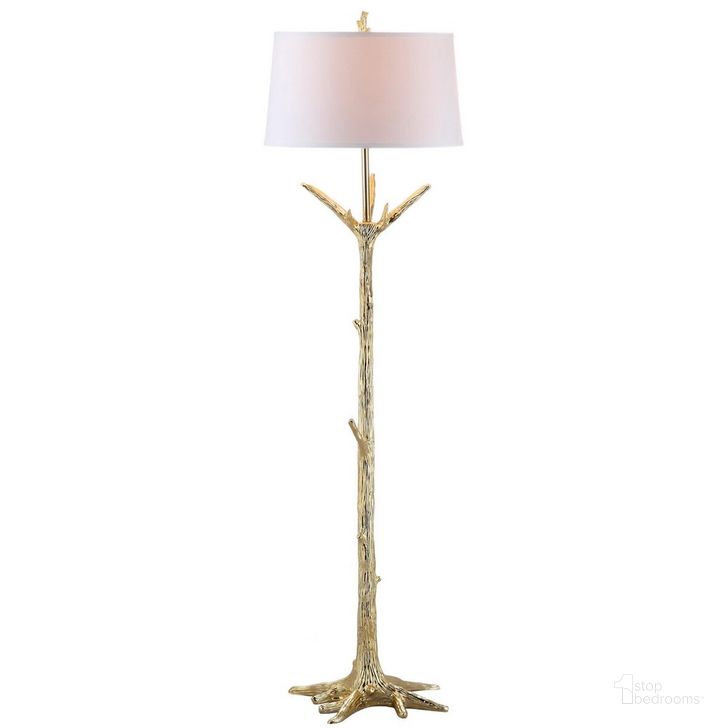 The appearance of Thornton Gold Floor Lamp designed by Safavieh in the traditional interior design. This gold piece of furniture  was selected by 1StopBedrooms from Safavieh FLL Collection to add a touch of cosiness and style into your home. Sku: FLL4019A. Product Type: Floor Lamp. Image1