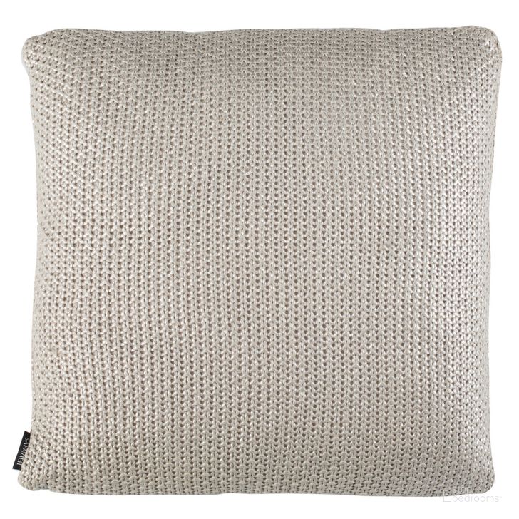 The appearance of Tickled Grey Knit Pillow designed by Safavieh in the transitional interior design. This palewisper piece of furniture  was selected by 1StopBedrooms from Tickled Collection to add a touch of cosiness and style into your home. Sku: PLS191A-2020. Material: Cotton. Product Type: Pillows and Throw. Image1