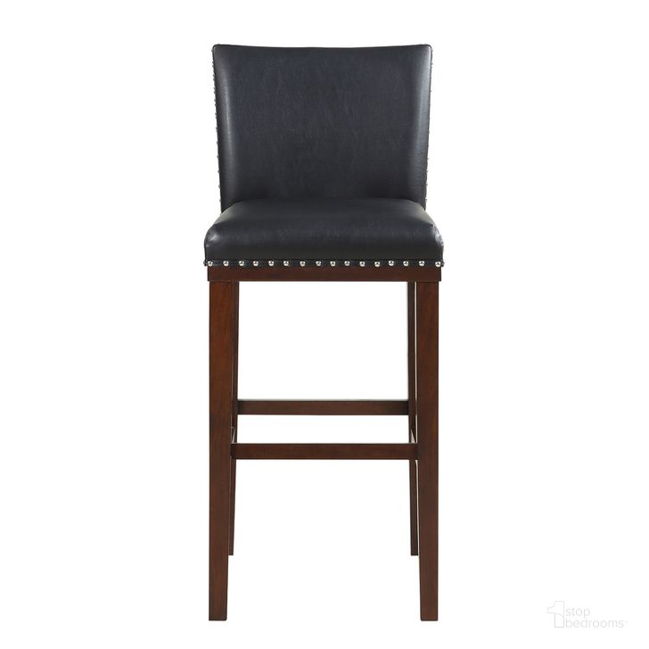 The appearance of Tiffany KD Bar Chair Set of 2 In Black designed by Steve Silver in the modern / contemporary interior design. This black piece of furniture  was selected by 1StopBedrooms from Tiffany Collection to add a touch of cosiness and style into your home. Sku: TF650BCBK. Product Type: Bar Chair. Material: Rubberwood. Image1