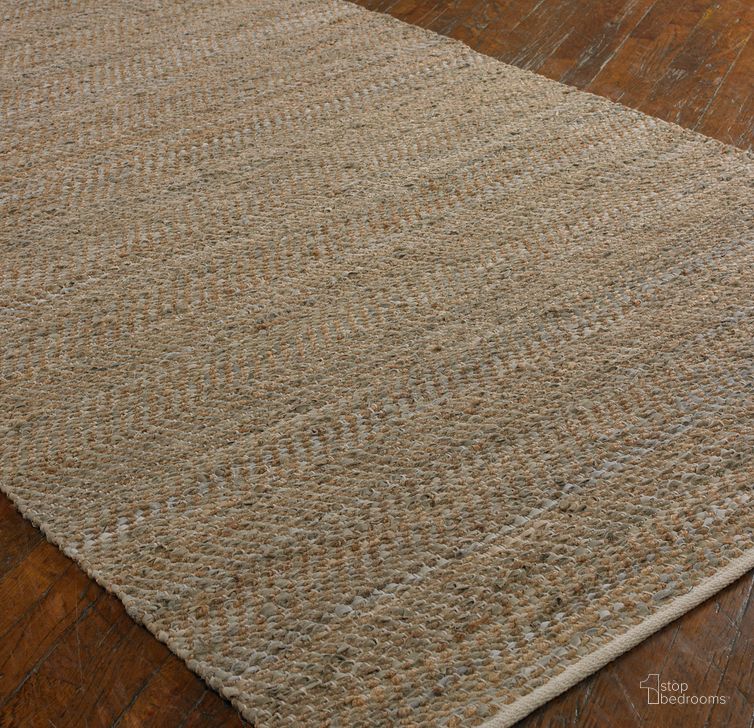 The appearance of Tobais Rug In Beige designed by Uttermost in the modern / contemporary interior design. This beige piece of furniture  was selected by 1StopBedrooms from Tobais Collection to add a touch of cosiness and style into your home. Sku: 73052-5. Material: Leather. Product Type: Rug. Image1