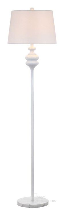 The appearance of Torc White 67.5 Inch Floor Lamp designed by Safavieh in the modern / contemporary interior design. This white piece of furniture  was selected by 1StopBedrooms from Torc Collection to add a touch of cosiness and style into your home. Sku: LIT4471B. Product Type: Floor Lamp. Image1