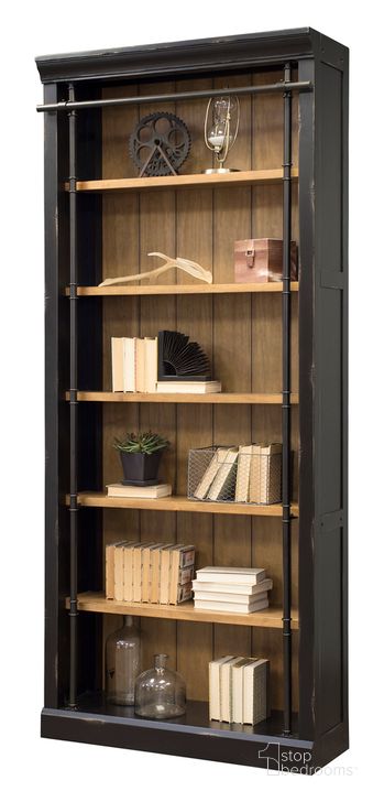 The appearance of Toulouse 96 Inch Tall Wood Bookcase In Black designed by Martin Furniture in the traditional interior design. This black piece of furniture  was selected by 1StopBedrooms from Toulouse Collection to add a touch of cosiness and style into your home. Sku: TE4094. Material: Wood. Product Type: Bookcase. Image1