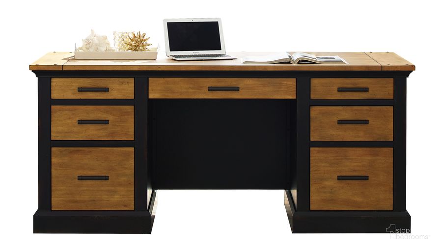 The appearance of Toulouse Executive Desk In Black designed by Martin Furniture in the traditional interior design. This black piece of furniture  was selected by 1StopBedrooms from Toulouse Collection to add a touch of cosiness and style into your home. Sku: IMTE680. Material: Wood. Product Type: Office Desk. Image1