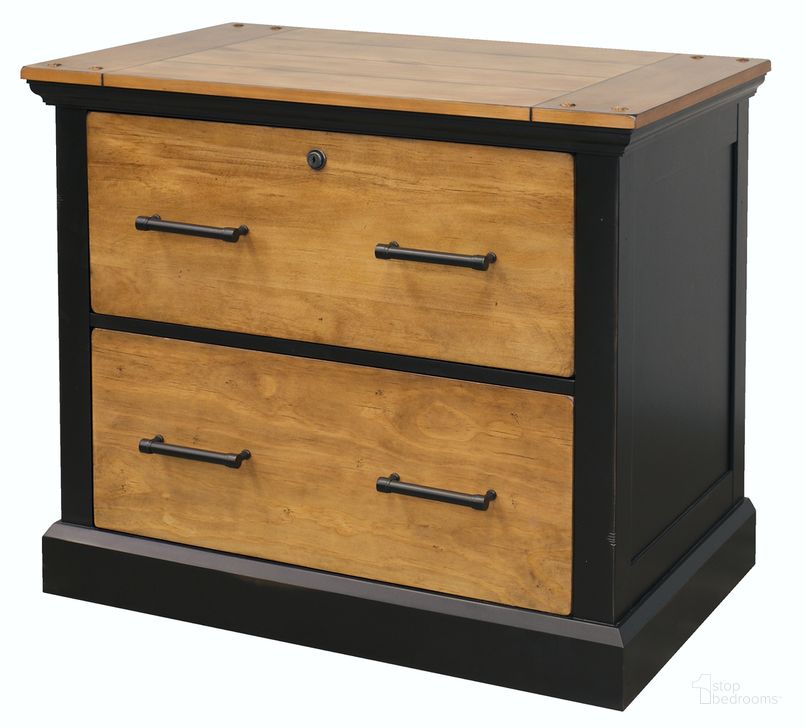 The appearance of Toulouse Wood Lateral File Cabinet with Legal and Letter File Drawer In Black designed by Martin Furniture in the traditional interior design. This black piece of furniture  was selected by 1StopBedrooms from Toulouse Collection to add a touch of cosiness and style into your home. Sku: IMTE450. Material: Wood. Product Type: File Cabinet. Image1
