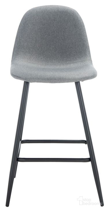 The appearance of Travis Counter Stool in Dark Grey designed by Safavieh in the modern / contemporary interior design. This dark grey piece of furniture  was selected by 1StopBedrooms from Travis Collection to add a touch of cosiness and style into your home. Sku: BST2001A. Material: Wood. Product Type: Barstool. Image1