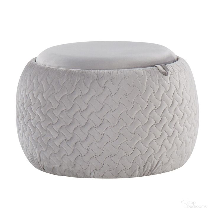The appearance of Tray Pouf In Silver designed by Lumisource in the modern / contemporary interior design. This silver piece of furniture  was selected by 1StopBedrooms from Tray Collection to add a touch of cosiness and style into your home. Sku: OT-TRAYPOUF NAVSV. Material: Wood. Product Type: Ottoman. Image1
