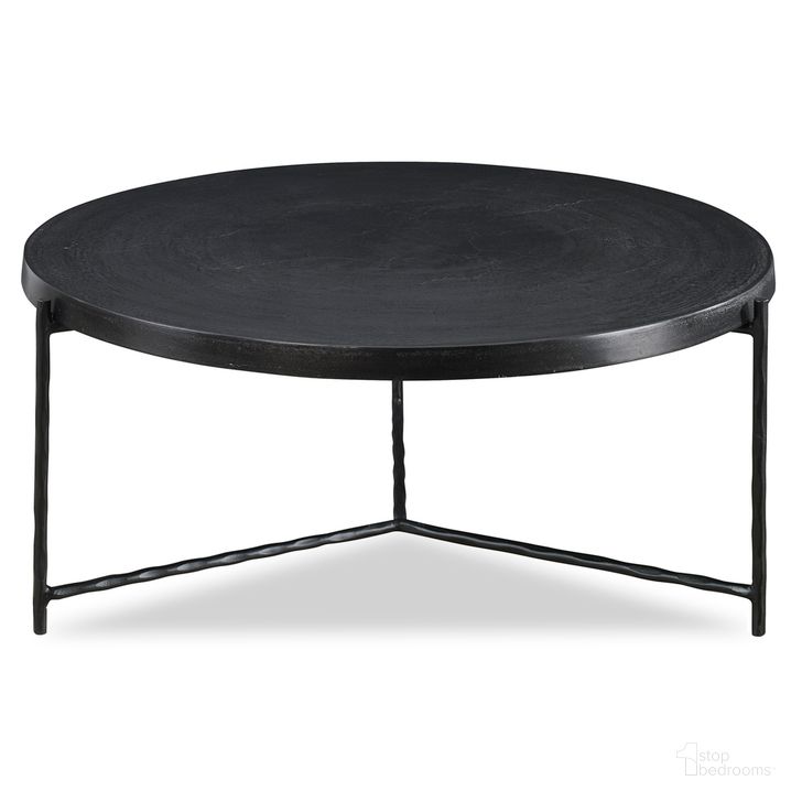 The appearance of Trellick Coffee Table In Black designed by Uttermost in the  interior design. This black piece of furniture  was selected by 1StopBedrooms from Trellick Collection to add a touch of cosiness and style into your home. Sku: 22918. Material: Aluminum. Product Type: Coffee Table. Image1