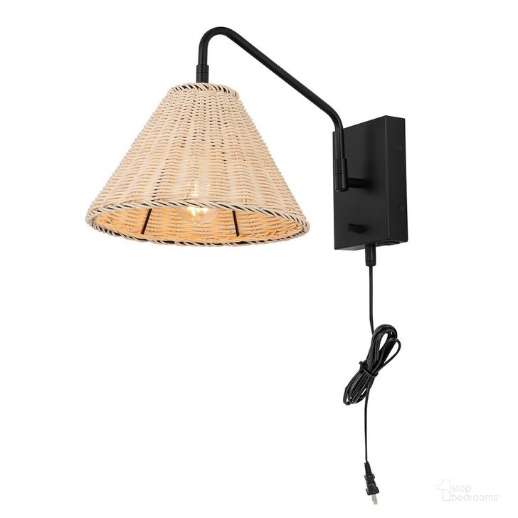 The appearance of Tressa 16 Inch Natural and Black Wall Sconce Set of 2 with and Usb Port designed by Safavieh in the modern / contemporary interior design. This black piece of furniture  was selected by 1StopBedrooms from Tressa Collection to add a touch of cosiness and style into your home. Sku: SCN4078B-SET2. Material: Metal. Product Type: Wall Sconce. Image1