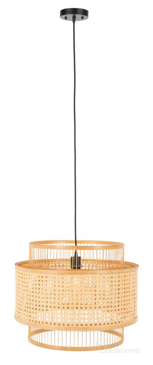 The appearance of Triela Pendant in Natural designed by Safavieh in the coastal interior design. This natural piece of furniture  was selected by 1StopBedrooms from Triela Collection to add a touch of cosiness and style into your home. Sku: PND9003A. Product Type: Pendant Lighting. Material: Bamboo. Image1