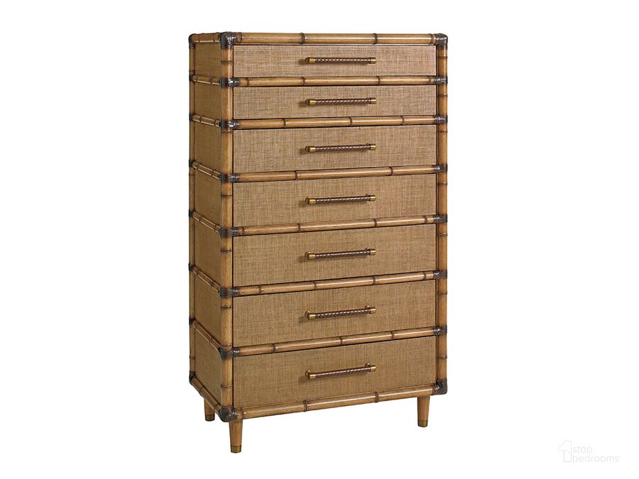 The appearance of Twin Palms Bridgetown Chest designed by Tommy Bahama in the cabin / lodge interior design. This brown piece of furniture  was selected by 1StopBedrooms from Twin Palms Collection to add a touch of cosiness and style into your home. Sku: 01-0558-306. Material: Wood. Product Type: Chest. Image1