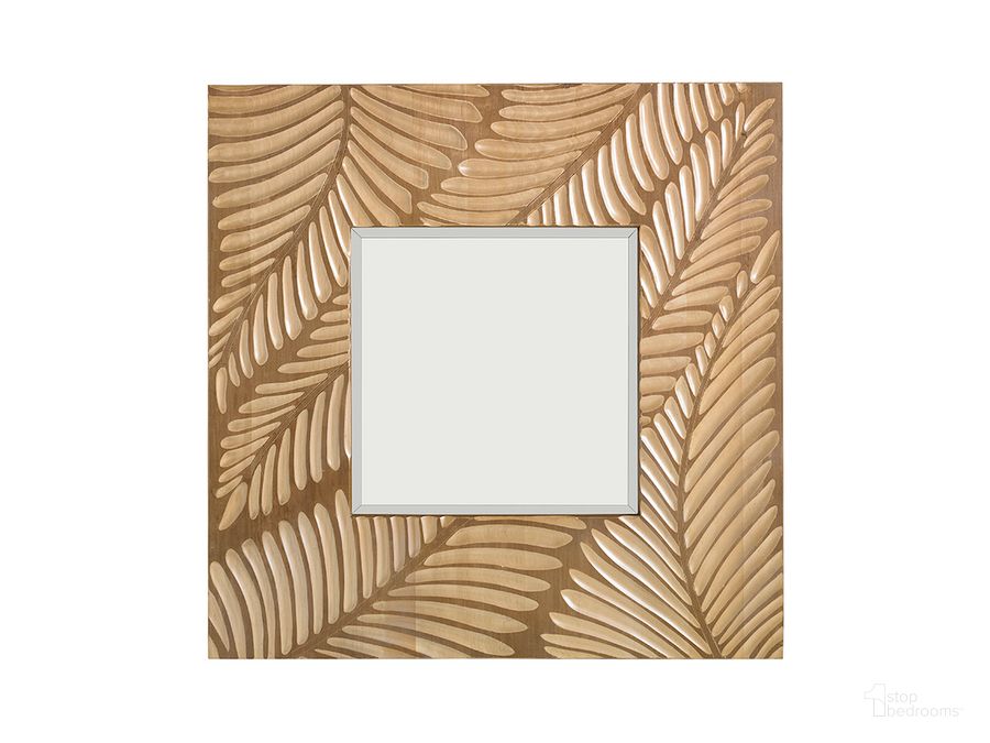 The appearance of Twin Palms Freeport Square Mirror designed by Tommy Bahama in the cabin / lodge interior design. This brown piece of furniture  was selected by 1StopBedrooms from Twin Palms Collection to add a touch of cosiness and style into your home. Sku: 01-0558-204. Material: Wood. Product Type: Wall Mirror. Image1