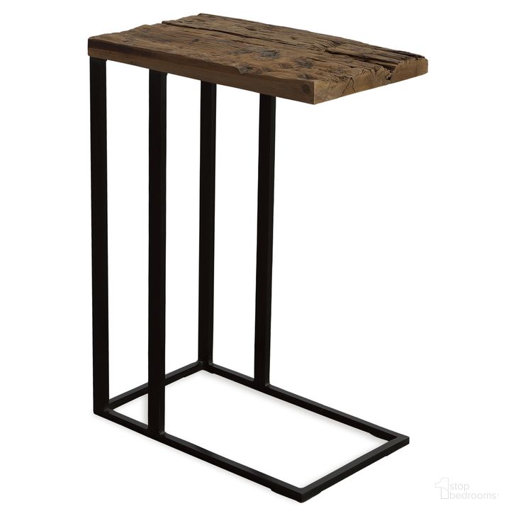 The appearance of Union Reclaimed Wood Accent Table In Natural and Black designed by Uttermost in the  interior design. This natural/black piece of furniture  was selected by 1StopBedrooms from Union Collection to add a touch of cosiness and style into your home. Sku: 22906. Material: Wood. Product Type: Accent Table. Image1