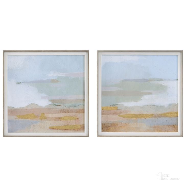 The appearance of Uttermost Abstract Coastline Framed Prints Set Of 2 designed by Uttermost in the modern / contemporary interior design. This multicolor piece of furniture  was selected by 1StopBedrooms from Abstract Coastline Collection to add a touch of cosiness and style into your home. Sku: 41468. Product Type: Wall Art. Material: Pine. Image1