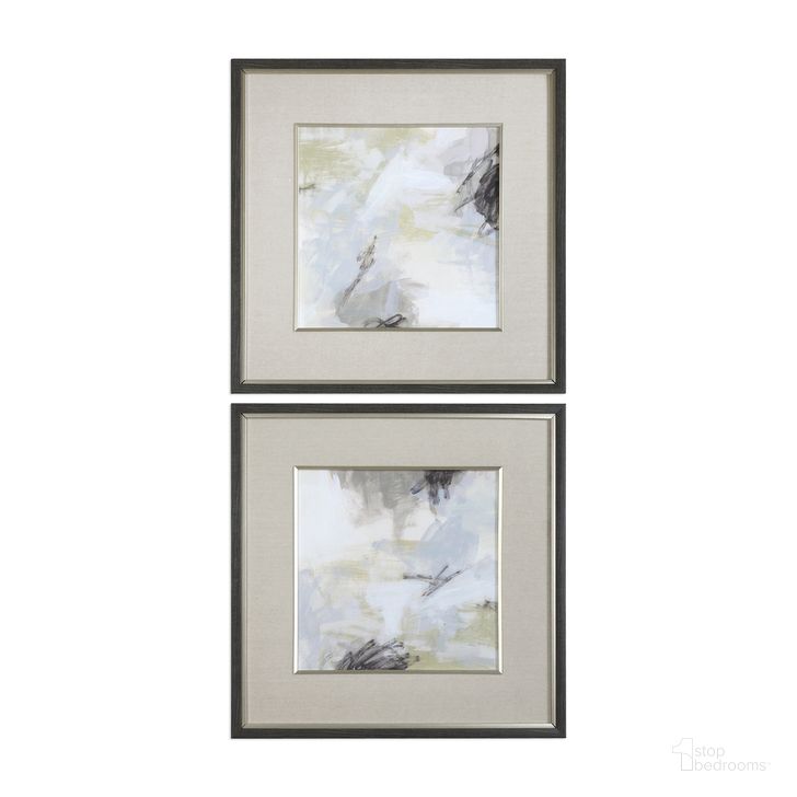 The appearance of Uttermost Abstract Vistas Framed Prints Set Of 2 designed by Uttermost in the modern / contemporary interior design. This natural piece of furniture  was selected by 1StopBedrooms from Abstract Collection to add a touch of cosiness and style into your home. Sku: 33673. Material: Glass. Product Type: Decorative Accessory. Image1