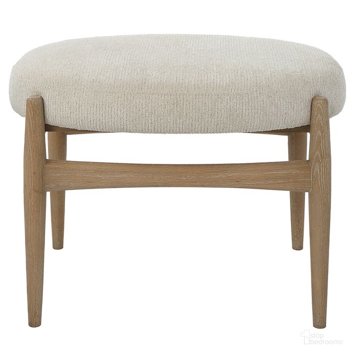 The appearance of Uttermost Acrobat Off-White Small Bench designed by Uttermost in the modern / contemporary interior design. This off white piece of furniture  was selected by 1StopBedrooms from Acrobat Collection to add a touch of cosiness and style into your home. Sku: 23736. Material: Wood. Product Type: Bench. Image1