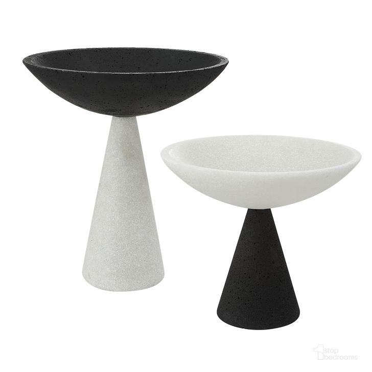 The appearance of Uttermost Antithesis Marble Bowls Set Of 2 designed by Uttermost in the modern / contemporary interior design. This black piece of furniture  was selected by 1StopBedrooms from Antithesis Collection to add a touch of cosiness and style into your home. Sku: 18012. Material: Marble. Product Type: Bowl. Image1