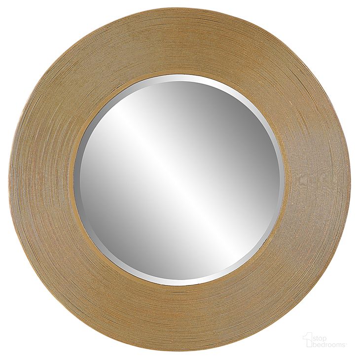 The appearance of Uttermost Archer Gold Wire Round Mirror designed by Uttermost in the modern / contemporary interior design. This gold piece of furniture  was selected by 1StopBedrooms from Archer Collection to add a touch of cosiness and style into your home. Sku: 09801. Material: MDF. Product Type: Accent Mirror. Image1