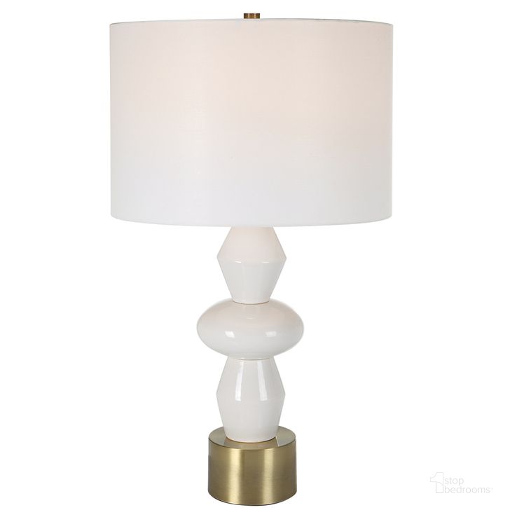 The appearance of Uttermost Architect White Table Lamp designed by Uttermost in the modern / contemporary interior design. This white piece of furniture  was selected by 1StopBedrooms from Architect Collection to add a touch of cosiness and style into your home. Sku: 30185-1. Material: Ceramic. Product Type: Table Lamp. Image1
