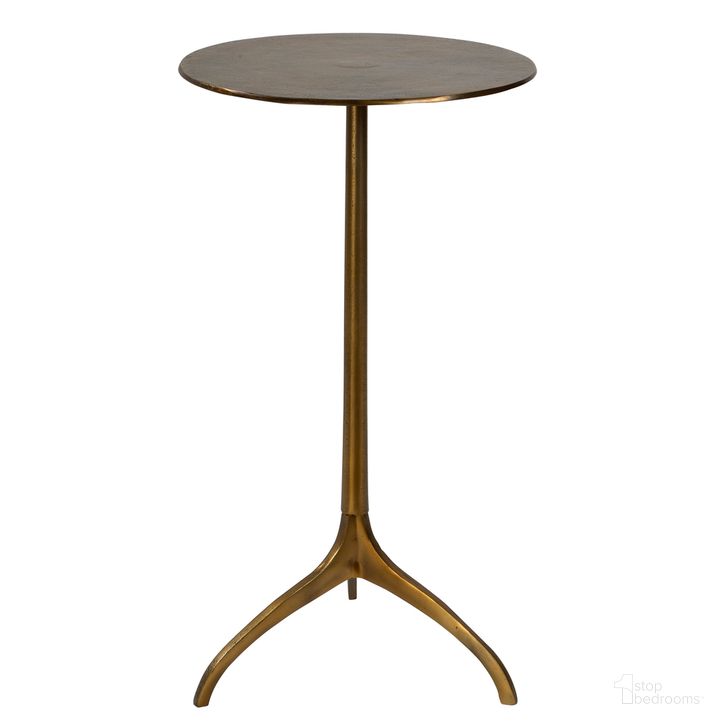 The appearance of Uttermost Beacon Gold Accent Table designed by Uttermost in the modern / contemporary interior design. This gold piece of furniture  was selected by 1StopBedrooms from Beacon Collection to add a touch of cosiness and style into your home. Sku: 25149. Material: Aluminum. Product Type: Accent Table. Image1