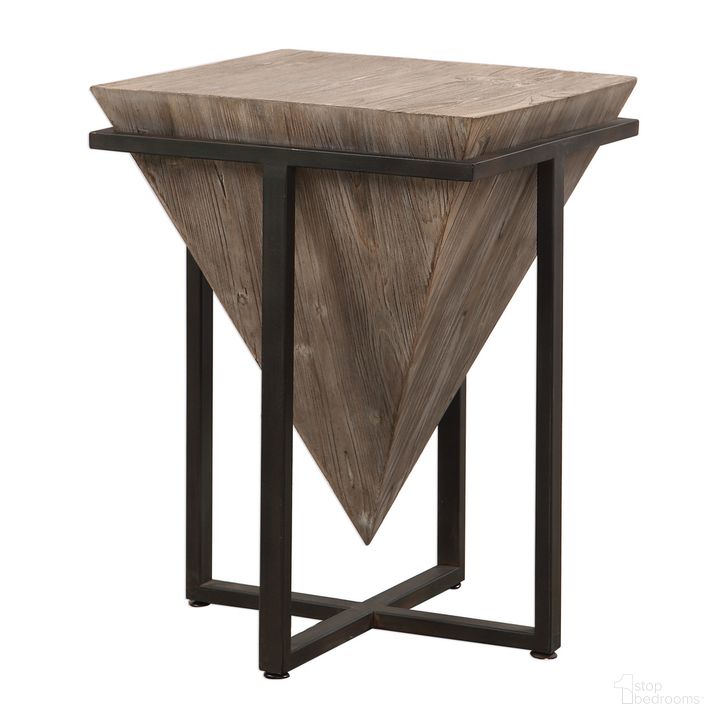 The appearance of Uttermost Bertrand Wood Accent Table designed by Uttermost in the modern / contemporary interior design. This black piece of furniture  was selected by 1StopBedrooms from Bertrand Collection to add a touch of cosiness and style into your home. Sku: 24864. Product Type: Accent Table. Material: MDF. Image1