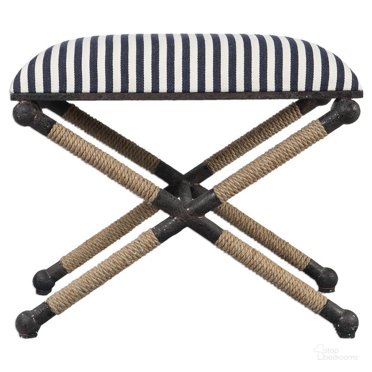 The appearance of Uttermost Braddock Small Bench designed by Uttermost in the coastal interior design. This black piece of furniture  was selected by 1StopBedrooms from Braddock Collection to add a touch of cosiness and style into your home. Sku: 23228. Product Type: Bench. Material: MDF. Image1