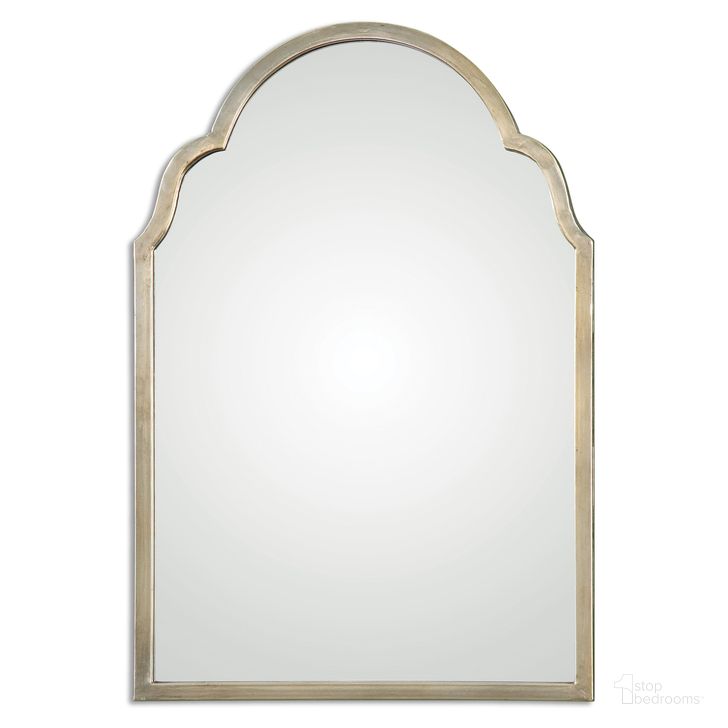 The appearance of Uttermost Brayden Petite Silver Arch Mirror designed by Uttermost in the modern / contemporary interior design. This silver piece of furniture  was selected by 1StopBedrooms from Brayden Collection to add a touch of cosiness and style into your home. Sku: 12906. Material: Metal. Product Type: Mirror. Image1
