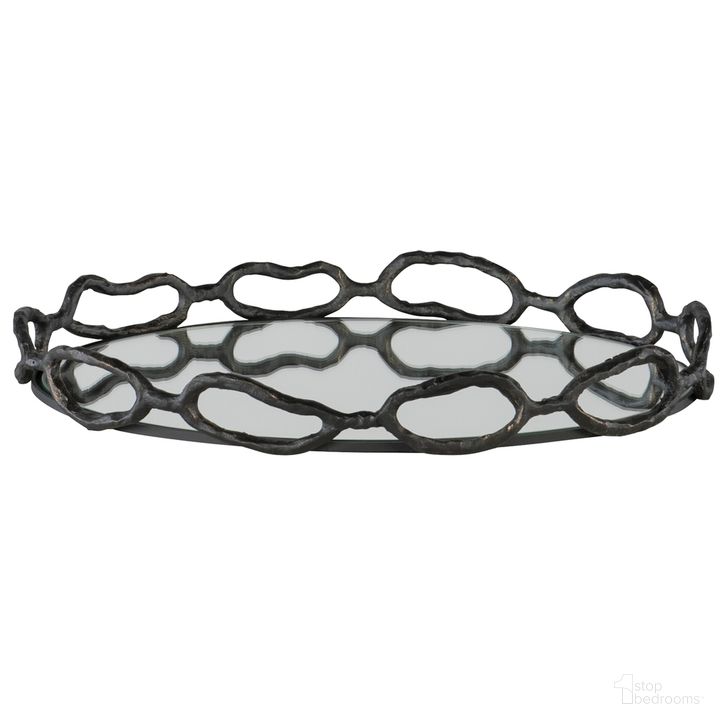 The appearance of Uttermost Cable Black Chain Tray designed by Uttermost in the modern / contemporary interior design. This black piece of furniture  was selected by 1StopBedrooms from Cable Collection to add a touch of cosiness and style into your home. Sku: 18000. Product Type: Tray. Material: Iron. Image1