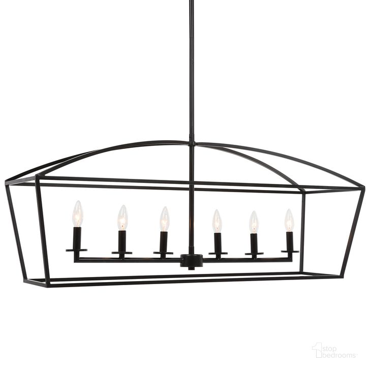 The appearance of Uttermost Clayton 6 Light Linear Chandelier designed by Uttermost in the traditional interior design. This bronze piece of furniture  was selected by 1StopBedrooms from Clayton Collection to add a touch of cosiness and style into your home. Sku: 21348. Product Type: Chandelier. Material: Stainless Steel. Image1