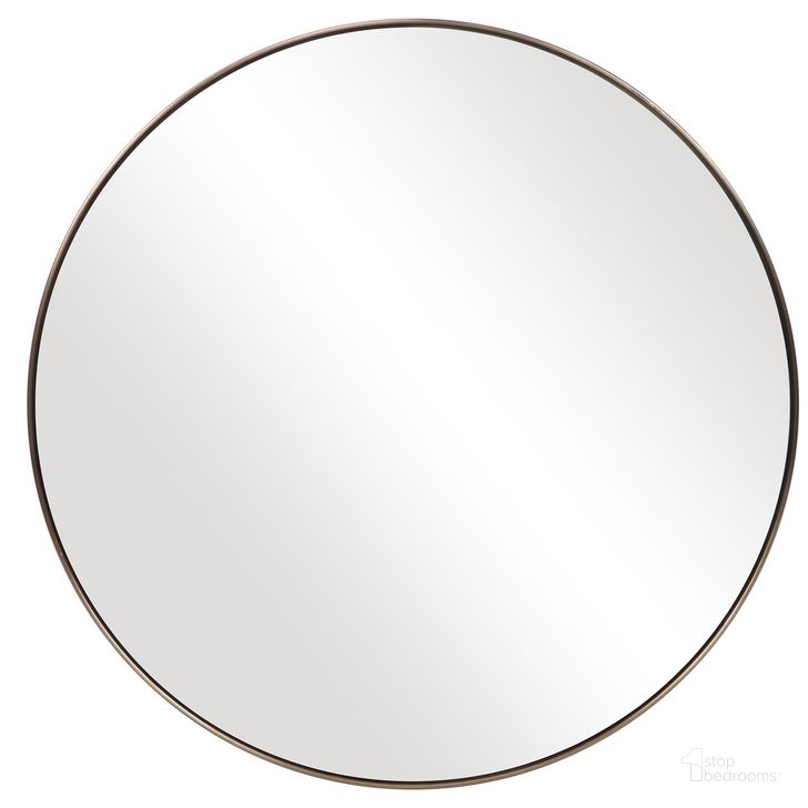 The appearance of Uttermost Coulson Modern Round Mirror designed by Uttermost in the modern / contemporary interior design. This natural piece of furniture  was selected by 1StopBedrooms from Coulson Collection to add a touch of cosiness and style into your home. Sku: 09617. Product Type: Mirror. Material: MDF. Image1