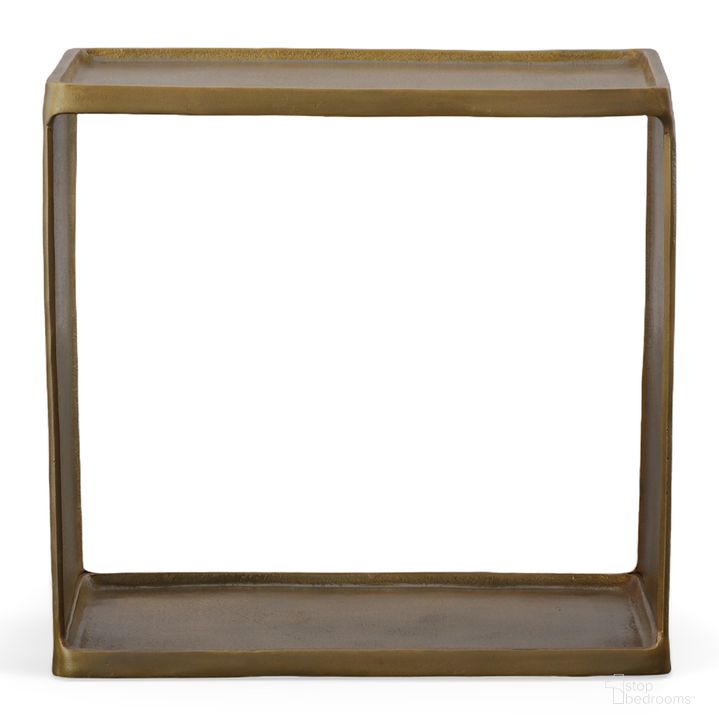 The appearance of Uttermost Derwent Antique Brass Side Table designed by Uttermost in the modern / contemporary interior design. This antique brass piece of furniture  was selected by 1StopBedrooms from Derwent Collection to add a touch of cosiness and style into your home. Sku: 25232. Material: Aluminum. Product Type: Side Table. Image1
